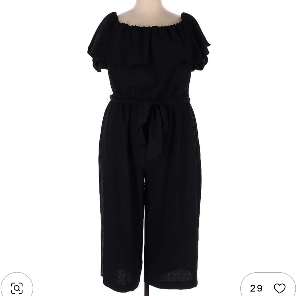 RACHEL Rachel Roy Elegant Black Romper